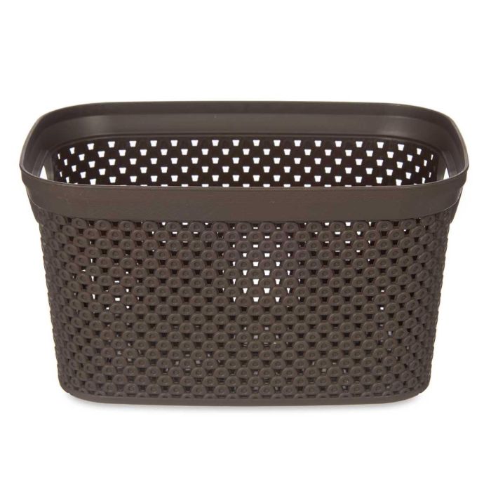 Cesto Organizador Kipit 3L Marrón 16x12.5x23 cm (24 Unidades) 2 Cesto Organizador Kipit 3L Marrón 16x12.5x23 cm (24 Unidades) 2