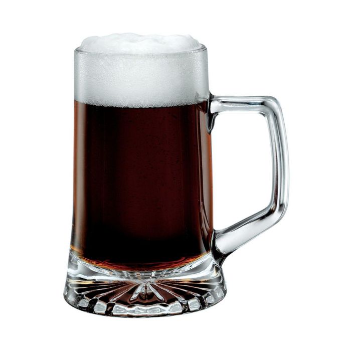 Bormioli Rocco Stern Jarras de Cerveza de Vidrio Transparente 51 cL - Juego de 6 Unidades, Apto Lavavajillas, Hecho en Italia 1