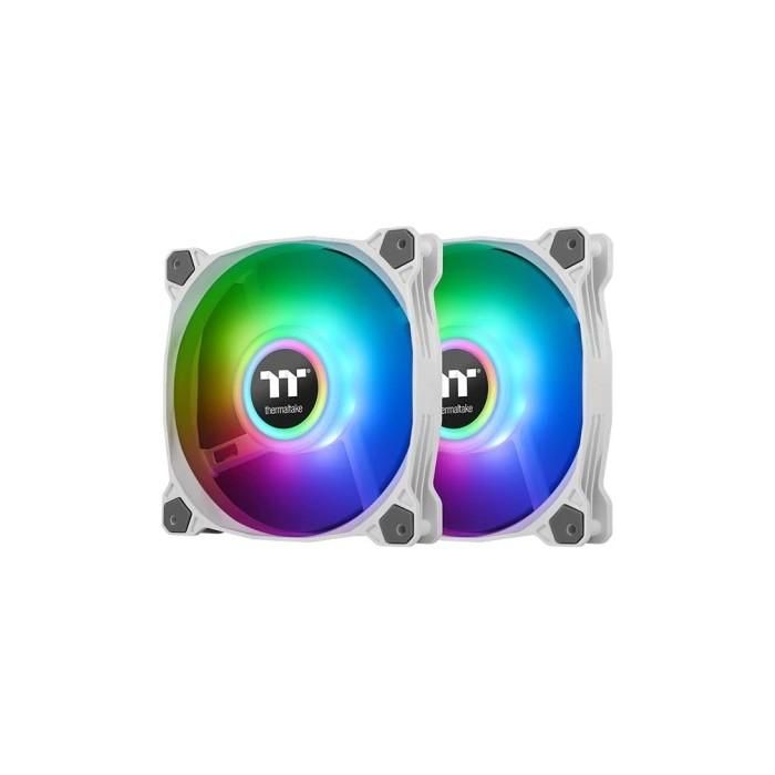 Thermaltake Pure Duo 14 ARGB Sync Radiator Fan 2 Pack White - Ventilador de 140mm con Iluminación LED RGB 0 Thermaltake Pure Duo 14 ARGB Sync Radiator Fan 2 Pack White - Ventilador de 140mm con Iluminación LED RGB 0