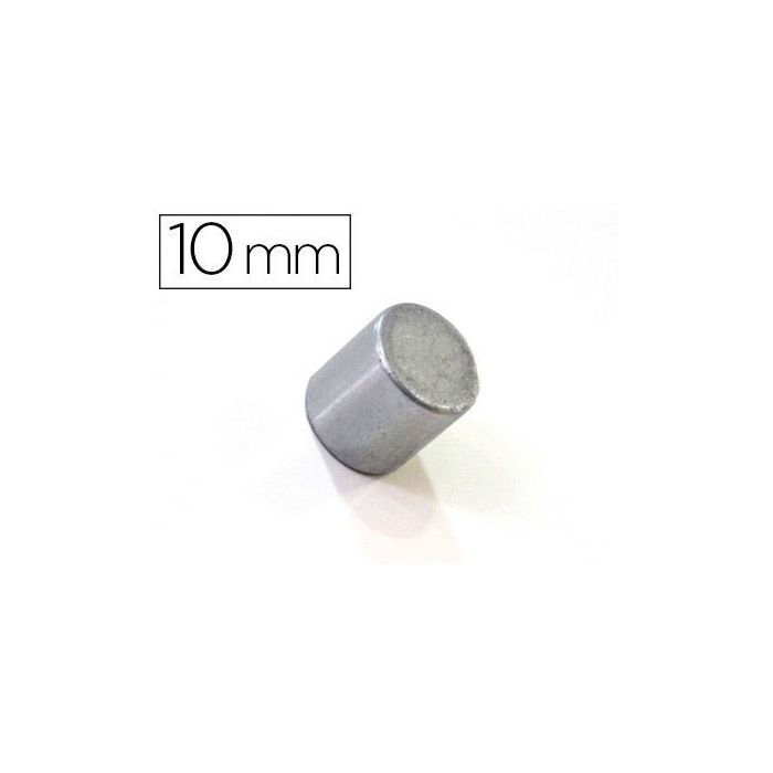 Iman Extrafuerte Bi-Office Sujecion Ideal Para Pizarras Magneticas 10 mm Plateados Blister De 2 Unidades