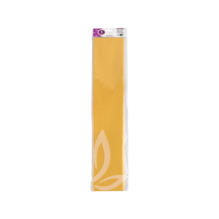 Liderpapel Papel Crespón Amarillo Oro 50 cm x 2.5 m 34 g/m2 1