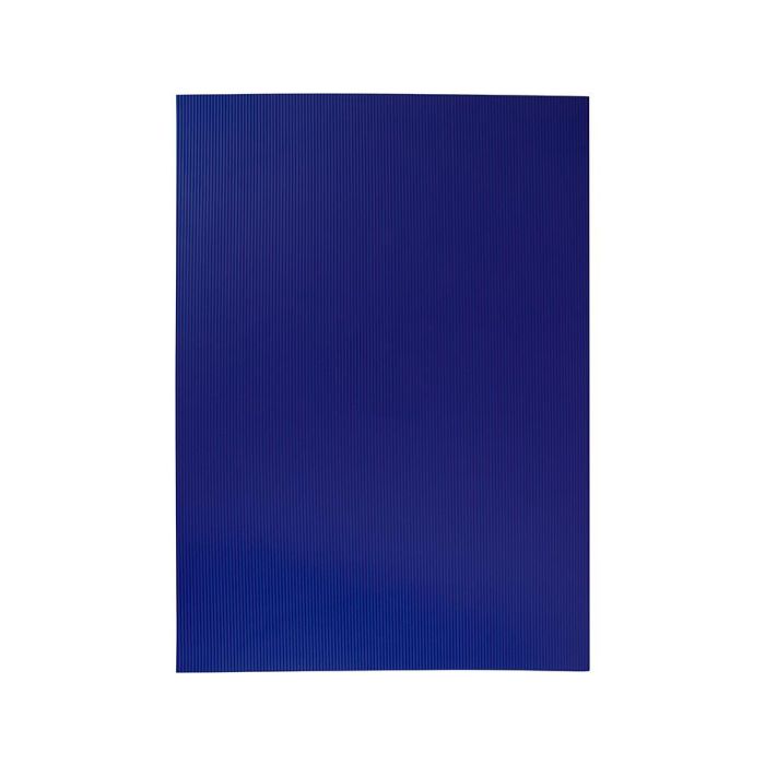 Goma Eva Ondulada Liderpapel 50x70 cm 2,2 mm De Espesor Azul Oscuro 10 unidades 1