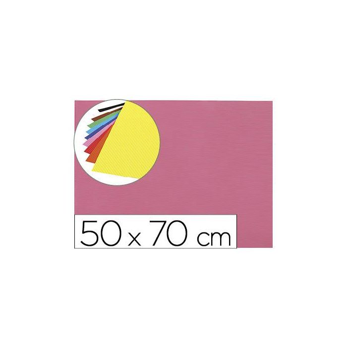 Goma Eva Ondulada Liderpapel 50x70 cm 2,2 mm De Espesor Rosa 10 unidades