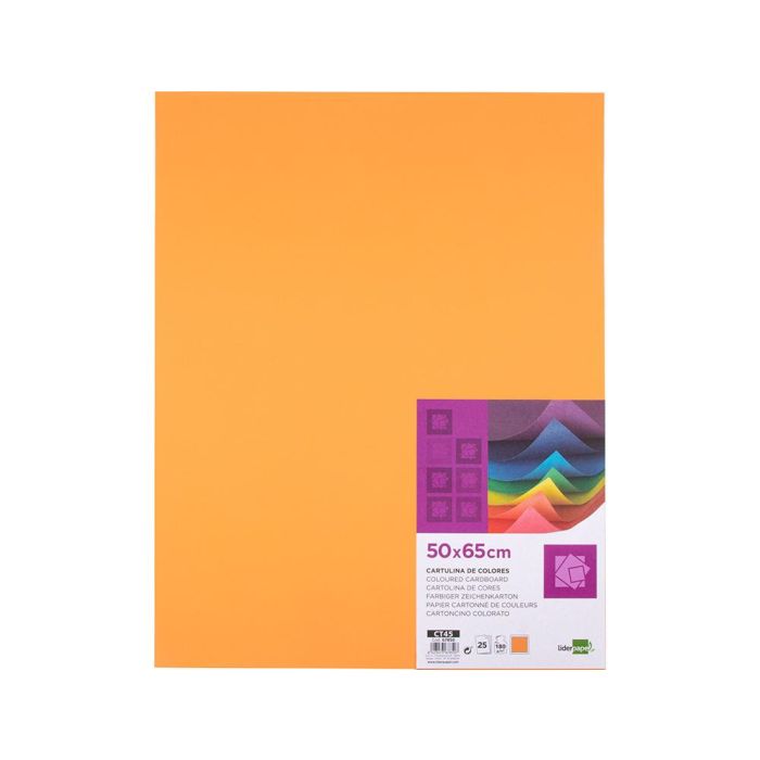 Cartulina Liderpapel 50x65 cm 180 gr Nectarina Paquete De 25 Hojas