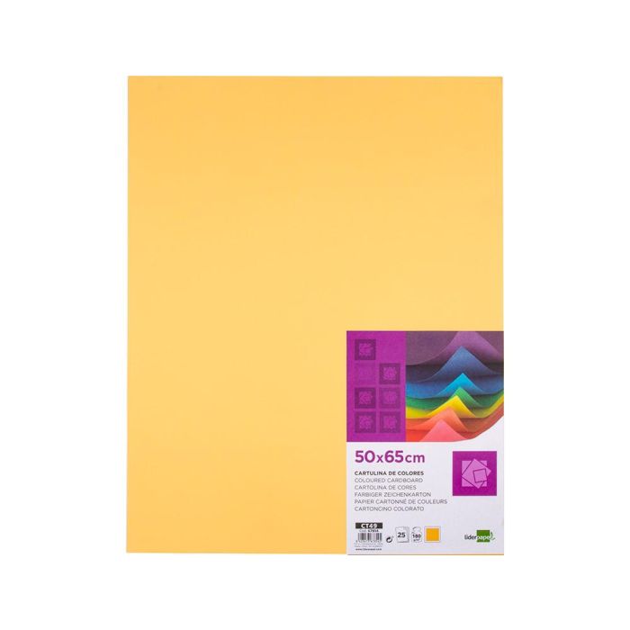 Cartulina Liderpapel 50x65 cm 180 gr Oro Paquete De 25 Hojas 1