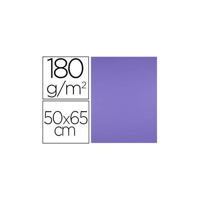 Cartulina Liderpapel 50x65 cm 180 gr Purpura Paquete De 25 Hojas