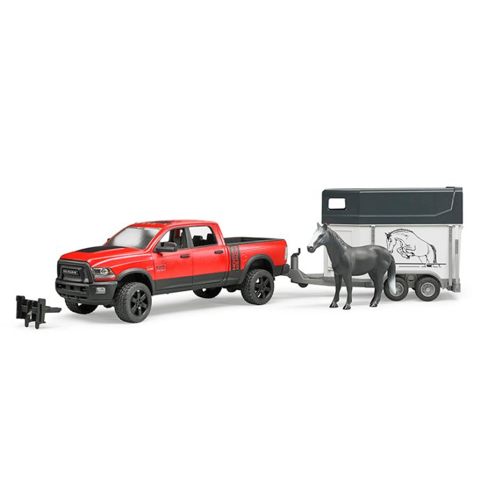 Pick Up Ram 2500 Power Wagon Con Remolque Equino02501 Bruder