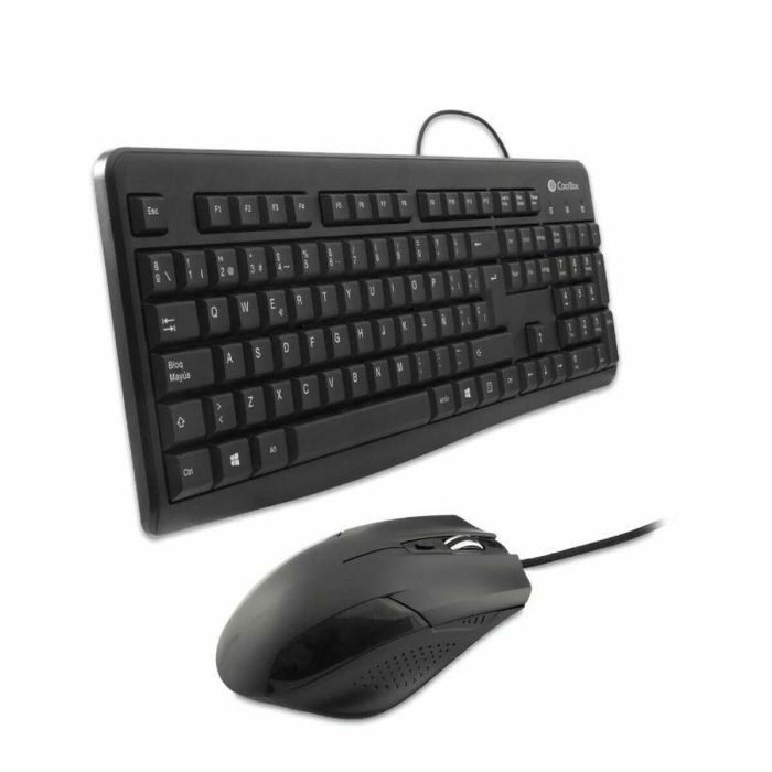 Teclado y Ratón CoolBox COO-KTR-01U Negro Qwerty Español QWERTY 2 Teclado y Ratón CoolBox COO-KTR-01U Negro Qwerty Español QWERTY 2