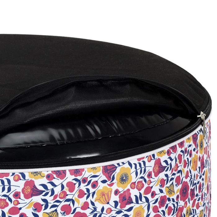 Home Deco Factory Puf Hinchable Estampado Floreado 56x25 cm 4