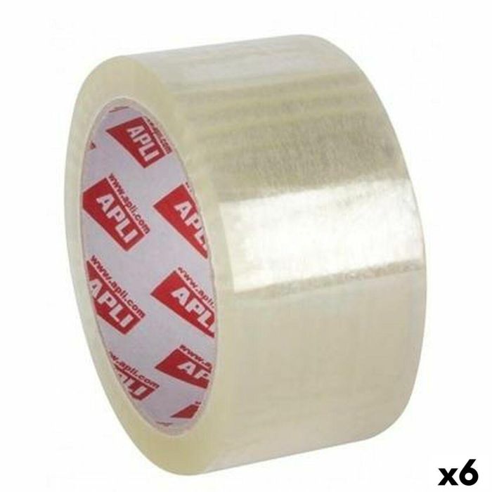 Cinta Adhesiva Apli Transparente 48 mm x 132 m (6 Unidades) Cinta Adhesiva Apli Transparente 48 mm x 132 m (6 Unidades)