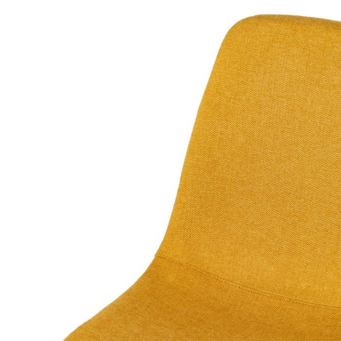 Silla Mostaza Tejido-Metal Salón 43 X 52 X 87 cm