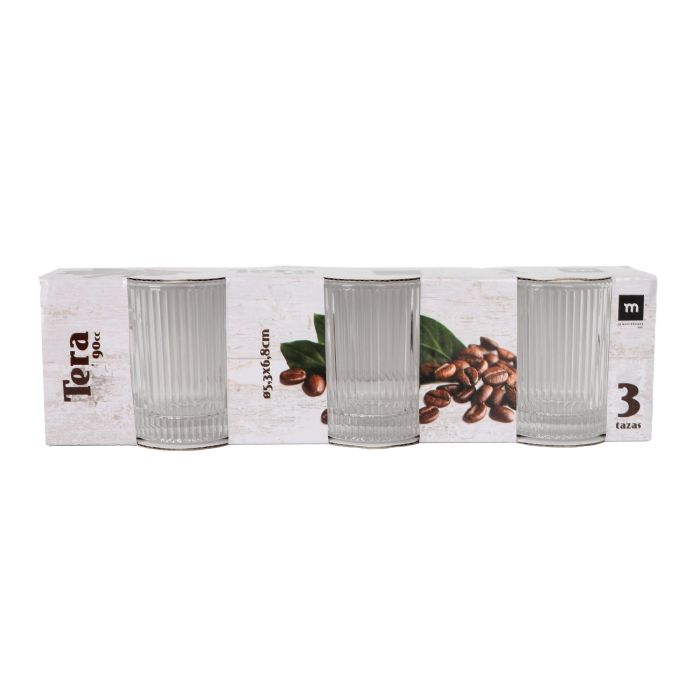 Set 3 Mugs 90Ml "Tera" (24 Cajas) 1
