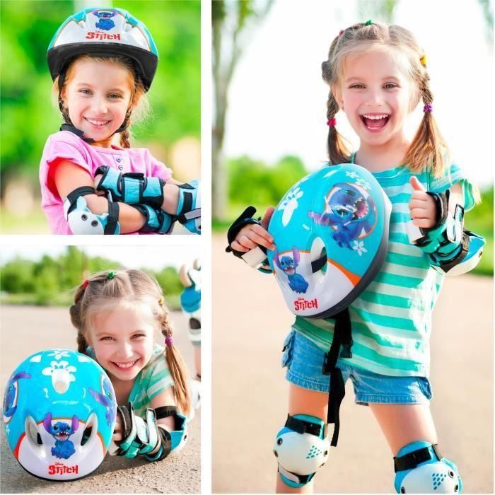 Casco deportivo - DISNEY - STITCH - Talla S - Circunferencia de cabeza ajustable 53/56cm - Ventilación y espuma interna para mayor comodidad 2