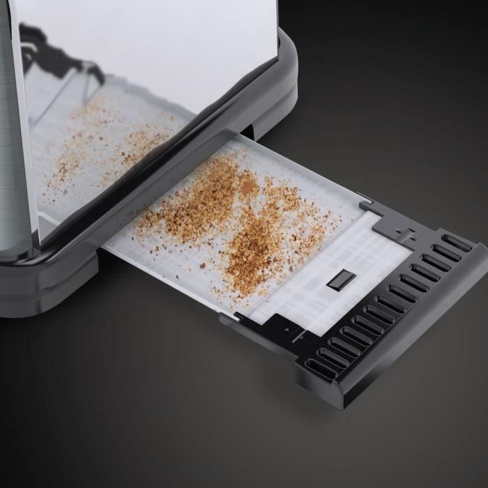 Russell Hobbs 21396-56 Tostador de Ranura Alargada con Regulador de Tostado Ajustable y Bandera Recogemigas 4 Russell Hobbs 21396-56 Tostador de Ranura Alargada con Regulador de Tostado Ajustable y Bandera Recogemigas 4