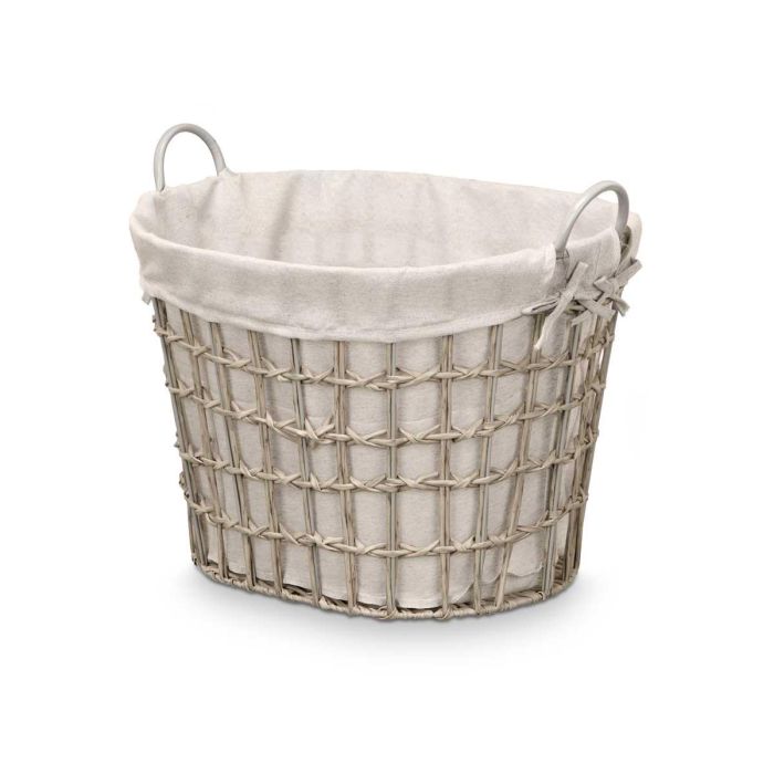 Cesto Ovalado Asas Bajo Gris Kipit 51X41CM (6 Unidades) 1 Cesto Ovalado Asas Bajo Gris Kipit 51X41CM (6 Unidades) 1