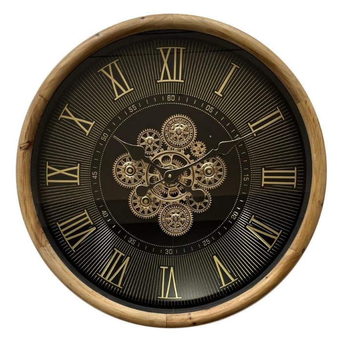 Reloj Pared Loft DKD Home Decor Negro Natural 8.5 x 63.5 x 63.5 cm 0 Reloj Pared Loft DKD Home Decor Negro Natural 8.5 x 63.5 x 63.5 cm 0