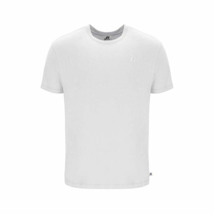 Camiseta de Manga Corta Hombre Russell Athletic Amt A30011 Blanco 0 Camiseta de Manga Corta Hombre Russell Athletic Amt A30011 Blanco 0