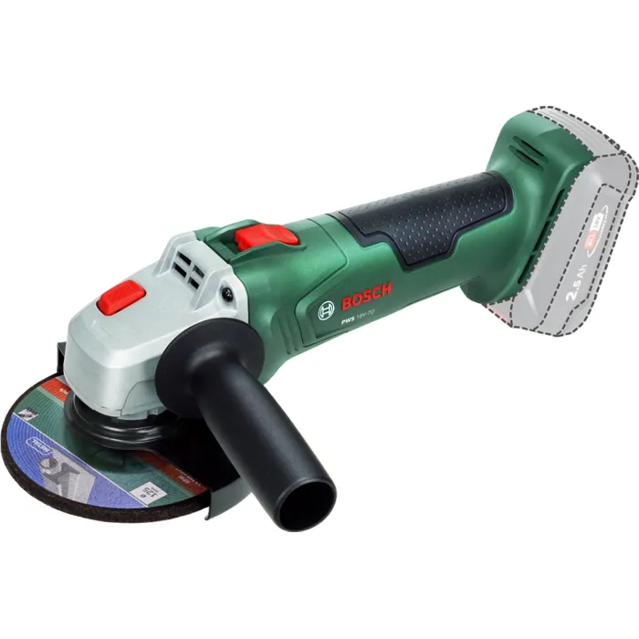 Bosch Amoladora Angular Inalámbrica PWS 18V-70 125 mm 18 V