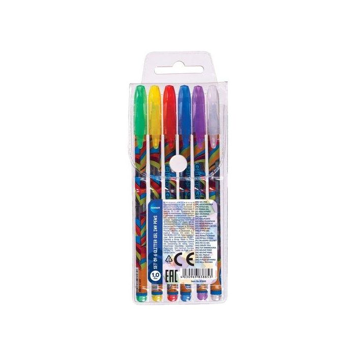 Roller Gel Centrum Glitter 1,0 Bolsa De 6 (Set de 40)