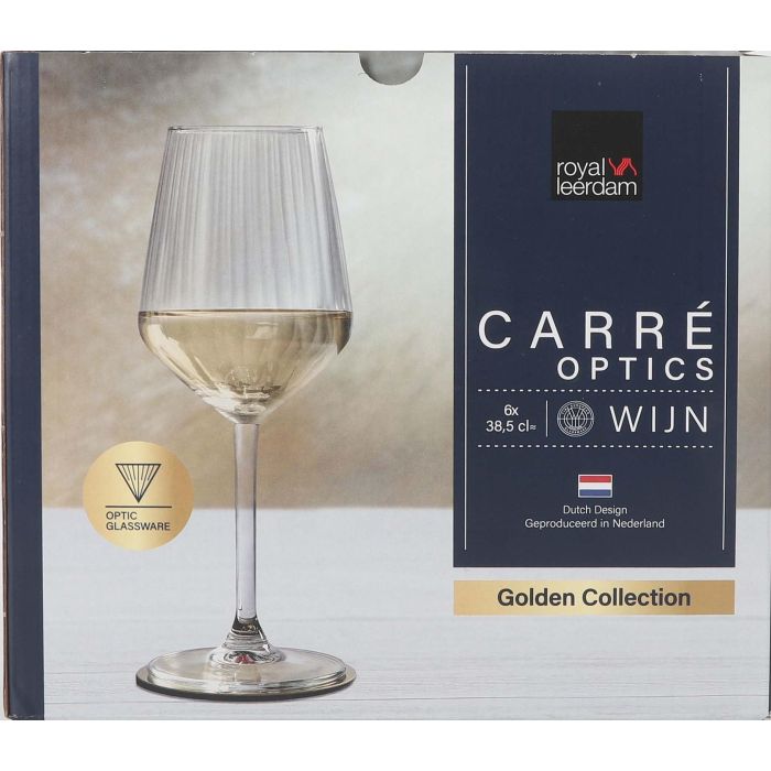 Inde Set 6 Copas Vino Blanco "Carre Optics" 38.5 Cl 1
