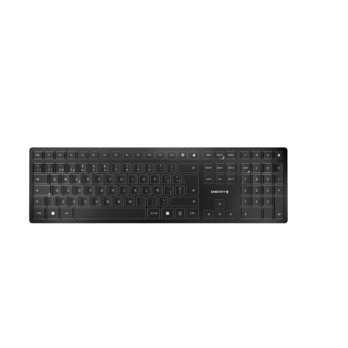 Teclado Bluetooth Cherry KW 9100 SLIM Negro Qwerty Español Teclado Bluetooth Cherry KW 9100 SLIM Negro Qwerty Español
