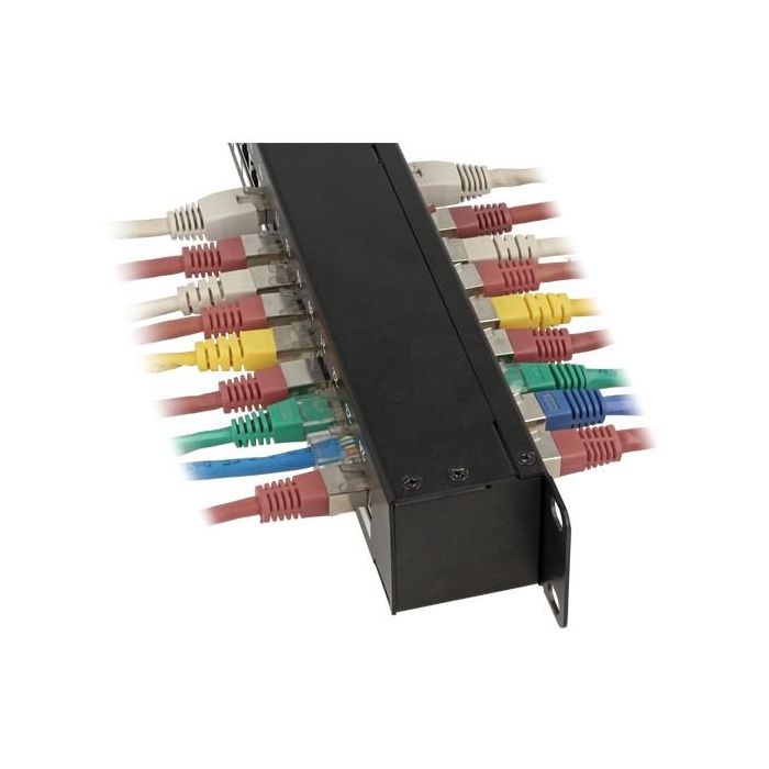 DELOCK Netzwerk 48.26cm 19Zoll Kupplungs-Patchpanel 24 Port Cat.6 1