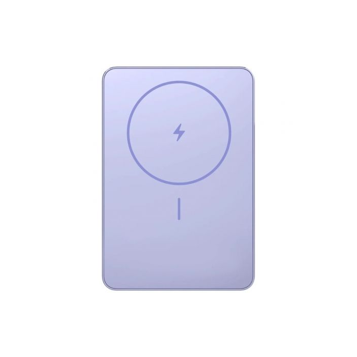 Xiaomi Super Slim Magnetic Power Bank 5000 | 5000mAh Batería Externa | Carga Magnética Inalámbrica & 22.5W | Ultracompacta y Delgada | Color Púrpura | Incluye Cable USB-C