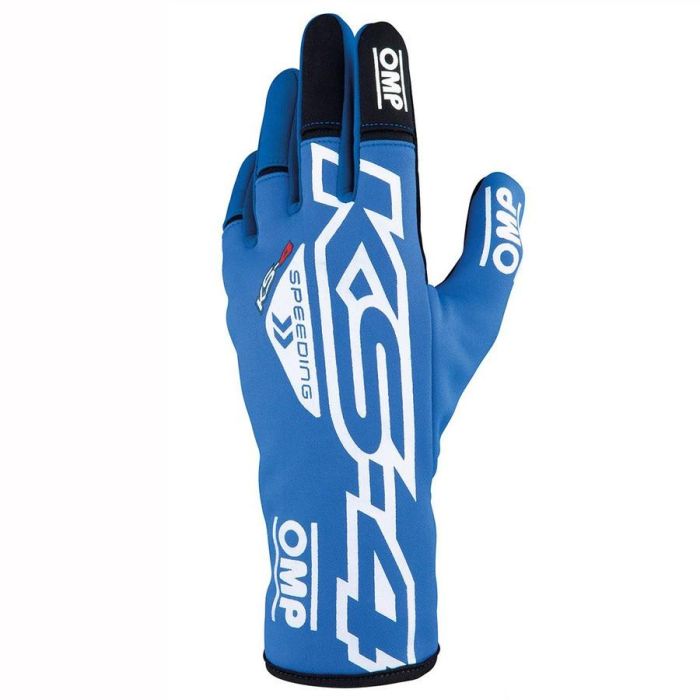 Omp Guantes Kart Ks-4 Azul - Blanco Talla Niños 4 OMPKB0-2750-A01-043-004 1