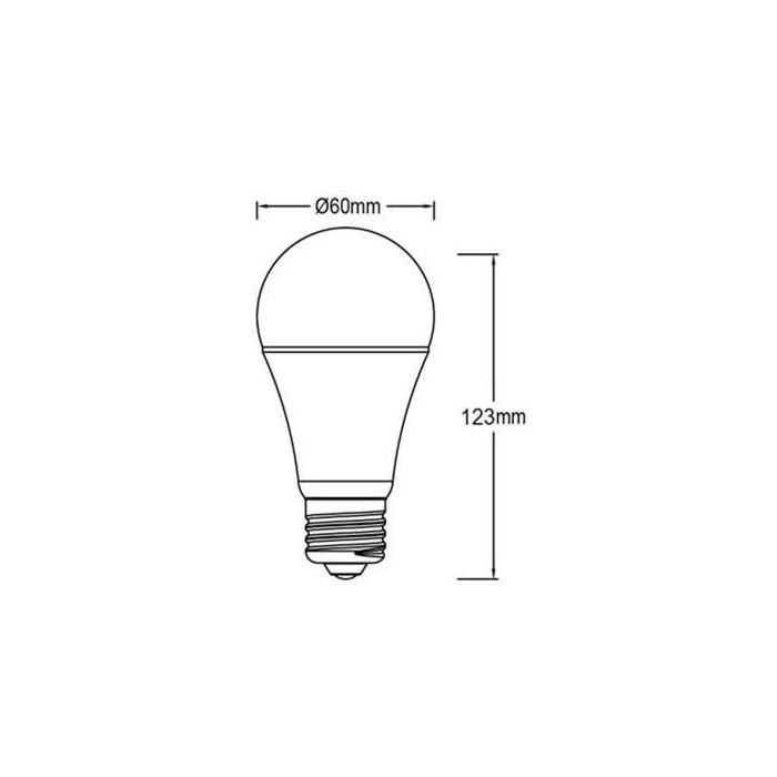 Lámpara Led Bulbo Frost E27 De 15W 3000K Pack De 4 PANASONIC-PANALIGHT LDAHV15LH3EL-4x 3