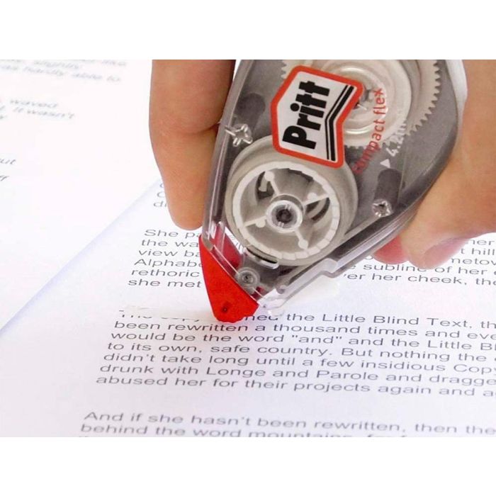 Corrector Pritt Roller Compact Flex 4,2 mm X 10 Mt 24 unidades 4 Corrector Pritt Roller Compact Flex 4,2 mm X 10 Mt 24 unidades 4