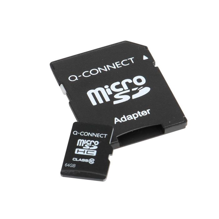 Memoria Sd Micro Q-Connect Flash 64 grb Clase 10 Con Adaptador 2