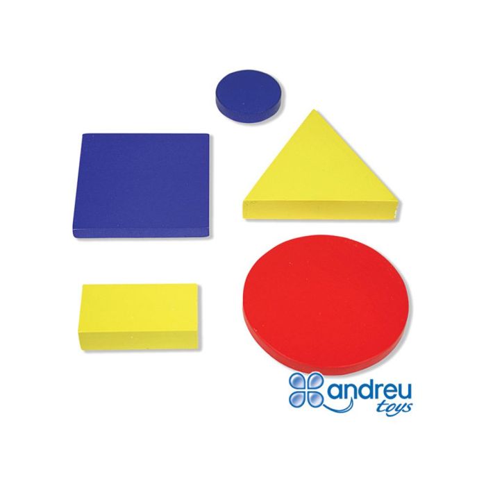 Juego Andreutoys Figuras Geometricas Madera 48 Piezas 24,5x15X8 cm 1