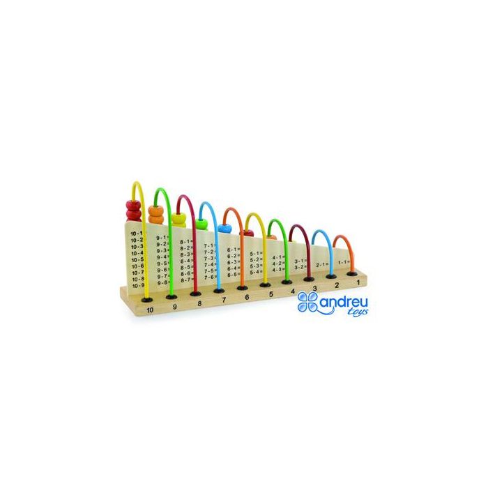 Juego Andreutoys Abacus Madera Para Sumar Y Restar 29x14,5x7,5 cm