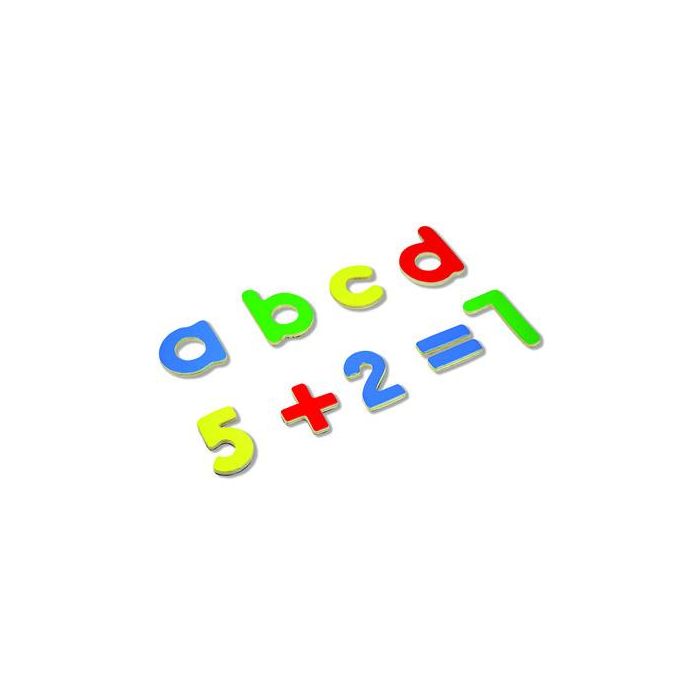 Juego Andreutoys Letras Y Numeros Magneticos 75 Piezas 20,6x19X4,5 cm