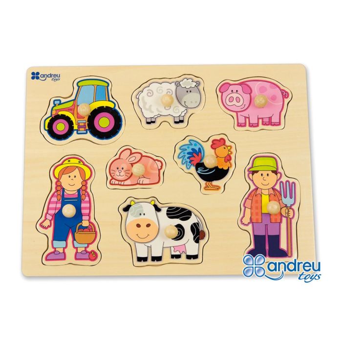 Puzle Andreutoys Madera Granja 8 Piezas 1