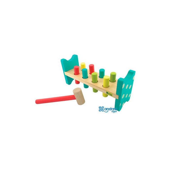 Juego Andreutoys Banco Pica Colores 8 Barras 28,6x8x12,2 cm