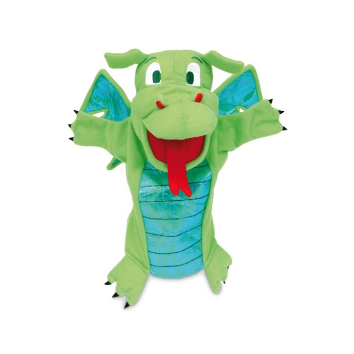 Marioneta Fiesta Crafts De Tela Para Mano Y Dedos Dragon Verde 17x33 cm 1 Marioneta Fiesta Crafts De Tela Para Mano Y Dedos Dragon Verde 17x33 cm 1