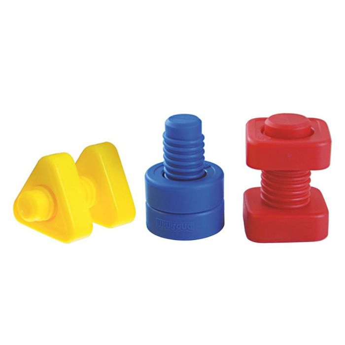 Juego Miniland Tornillos Y Tuercas Plastico 48 Unidades 1