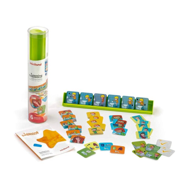 Juego Miniland Learning Sequences Hygiene Habits 3-6 Años