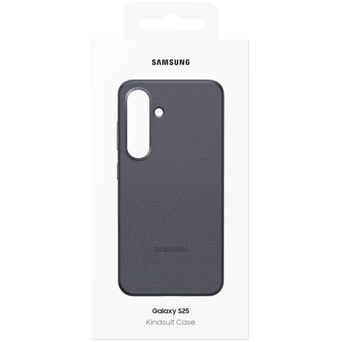 Samsung EF-VS931 Funda Kindsuit para Samsung Galaxy S25 6.2" de imitación piel color negro con protección contra caídas y rayones 9