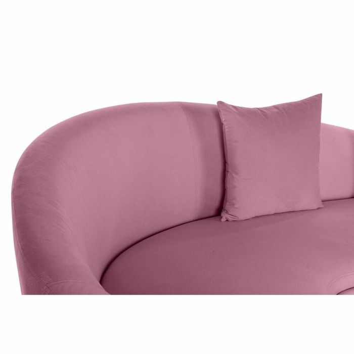 Sofa Sixties DKD Home Decor Rosa Dorado 120 x 84 x 210 cm 1