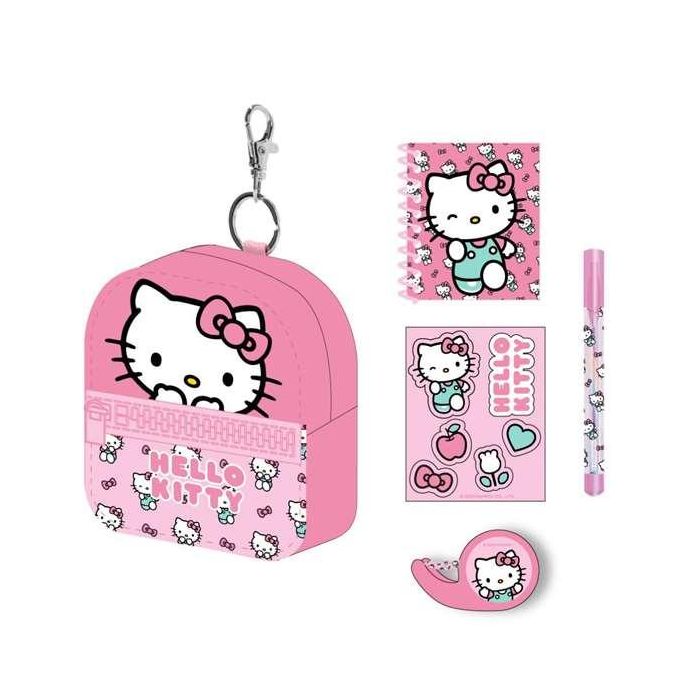 Cerdá Hello Kitty Set de papelería minimochila 19.5x22.5x4.5cm Multicolor Edad +3 años Cerdá Hello Kitty Set de papelería minimochila 19.5x22.5x4.5cm Multicolor Edad +3 años