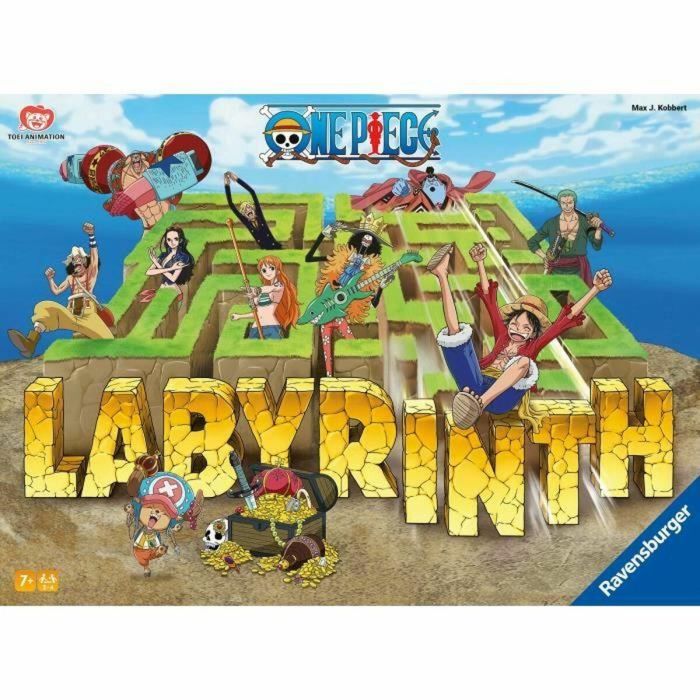 Ravensburger  Juego de mesa clásico  Laberinto de One Piece  Juego de mesa  Juego de rompecabezas  Infantil y familiar  Edad 7  Mixto  22887 2