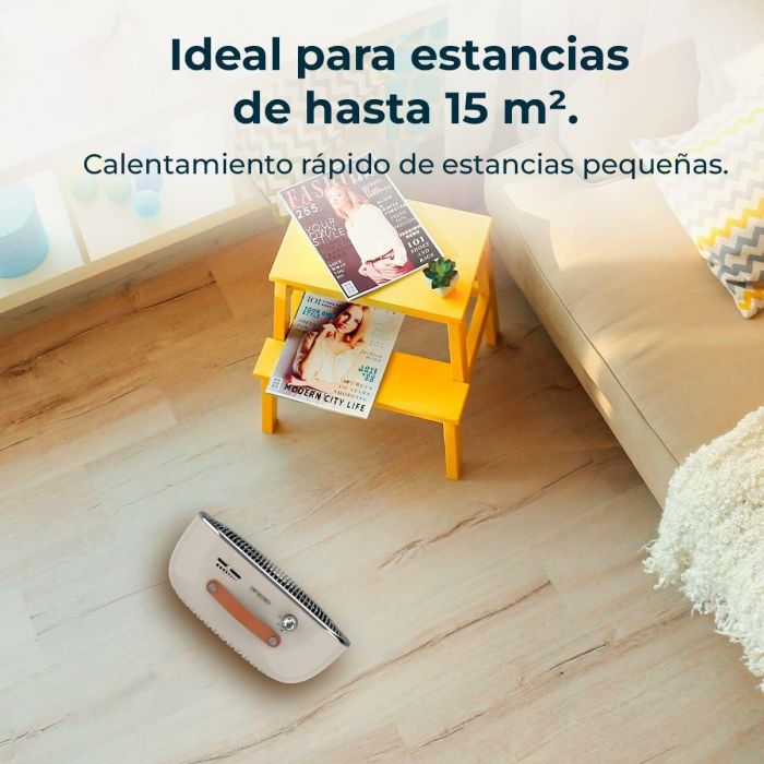 Calefactor Cerámico Eléctrico Cecotec ReadyWarm 1500 Blanco Beige 1500 W 5 Calefactor Cerámico Eléctrico Cecotec ReadyWarm 1500 Blanco Beige 1500 W 5