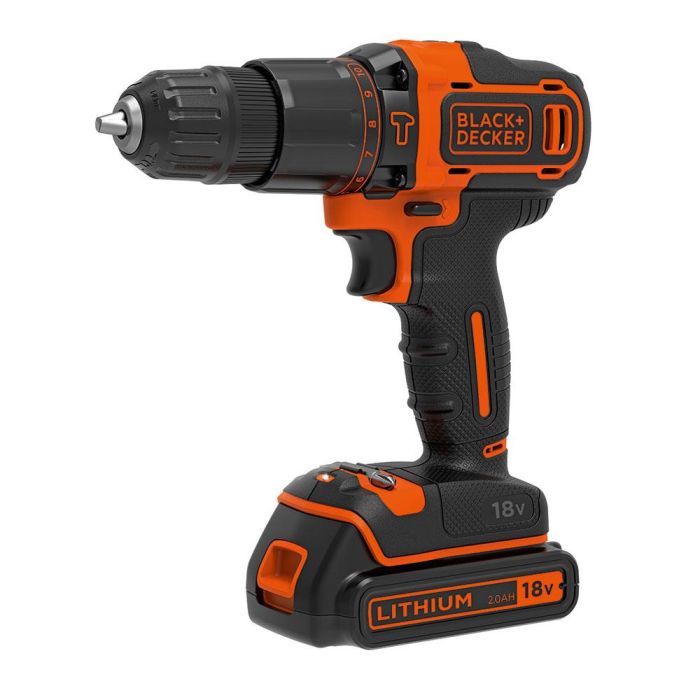 Black+Decker Taladro percutor 18V bdchd18kb-qw con 2 baterías de litio y maletín 0 Black+Decker Taladro percutor 18V bdchd18kb-qw con 2 baterías de litio y maletín 0