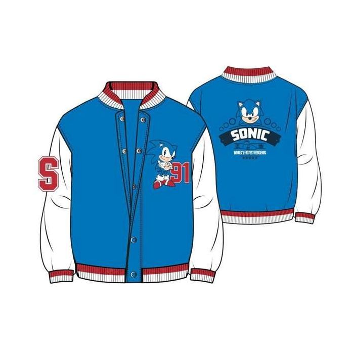 Chaqueta cotton brushed baseball sonic 8 años Chaqueta cotton brushed baseball sonic 8 años