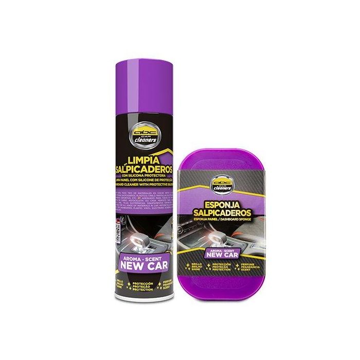 Abc ZABC12202 Pack Duo Esponja Y Limpiasalpicadero New Car Cleaners