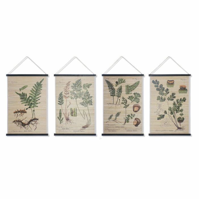 Lienzo Cottage DKD Home Decor Beige Verde 2 x 90 x 60 cm (4 Unidades)