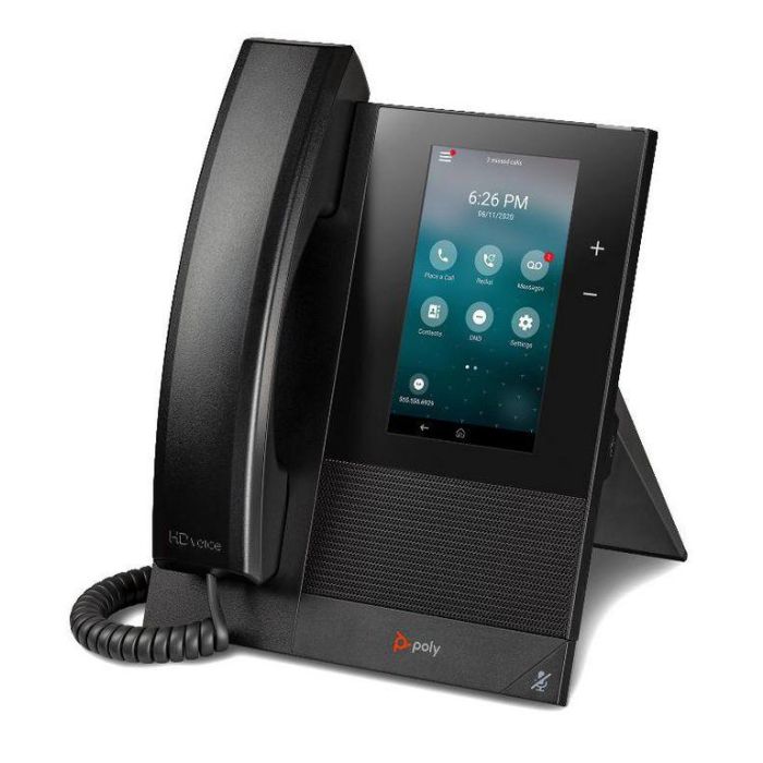 Poly CCX 400 Teléfono IP con Pantalla Táctil a Color 5" LCD 720x1280, Android 9, USB-A, RJ-9, Dimensiones 18.1 x 21.5 x 5.0 cm 1