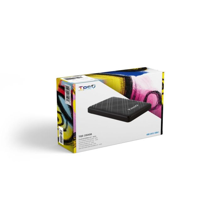 TooQ TQE-2500B Caja Externa para Disco Duro 2.5" HDD/SSD USB 3.1 Gen 1 (5Gbps) SATA UASP Sin Tornillos Negro 3 TooQ TQE-2500B Caja Externa para Disco Duro 2.5" HDD/SSD USB 3.1 Gen 1 (5Gbps) SATA UASP Sin Tornillos Negro 3